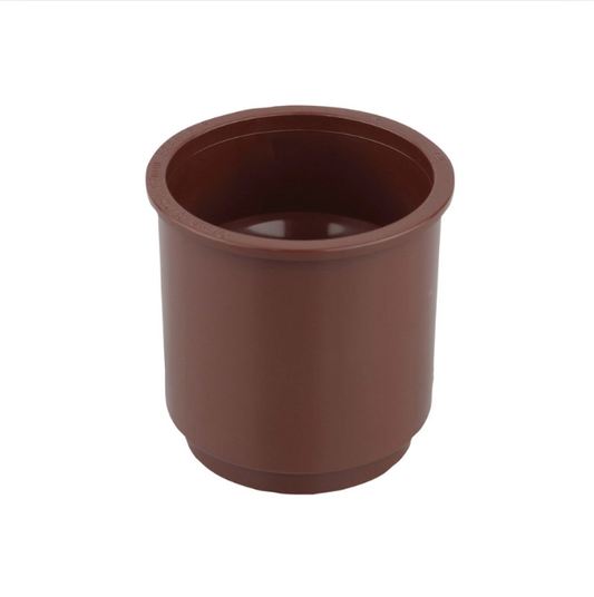Wavin Osma RoundLine Pipe Connector (Brown) 68mm – 0T024N