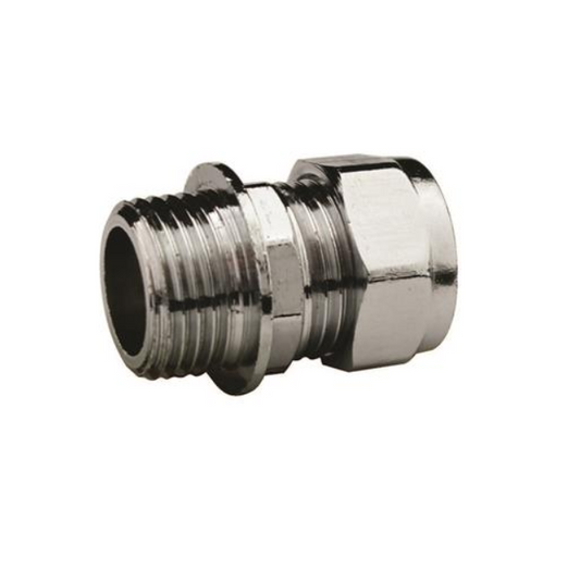 Compression Chrome Straight Connector (Chrome) 28mm x 1" MI – CCSAM-28F