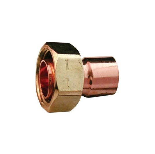 Endfeed Fitting Straight Coupling Without Stop (Copper) 22mm – EFSCU-22F
