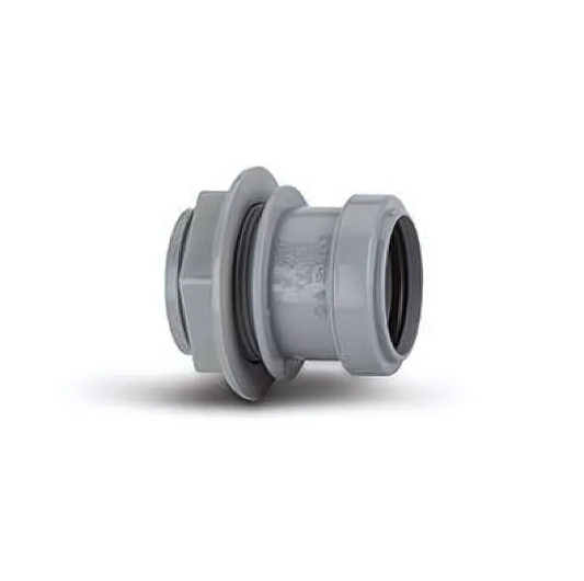 Polypipe Push-Fit Tank Connector (Grey) 32 mm - WP35G