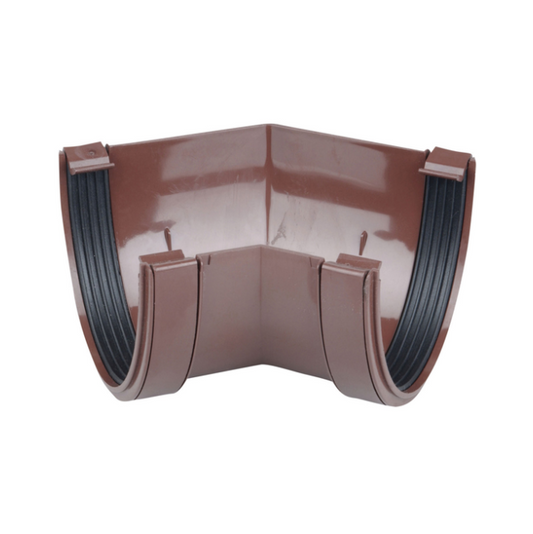 Wavin Osma Deepline Gutter Angle (Brown) 113mm x 45° – 9T904N