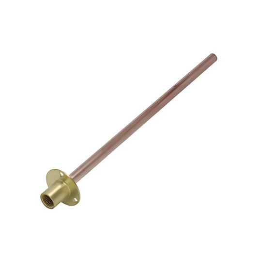 GENBRA Wall Plate with 600mm Copper Tube (Brass) 15mm x 1/2" – BFWPT600-15D