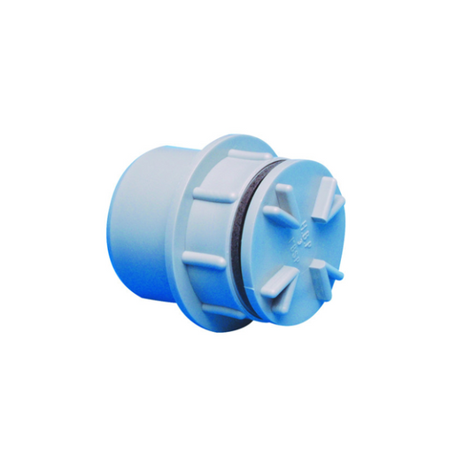 Wavin OsmaWeld Solvent-Weld Waste Access Plug (Grey) 50mm – 2Z292G