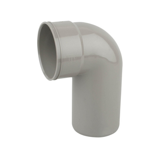 110mm OsmaSoil Solvent Weld System Long Tail Bend 87.5° - Wavin (Grey) – 4S260E