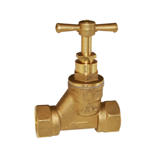 GENBRA BS Stop Tap Female x Female (Brass) 2" – BFST-I