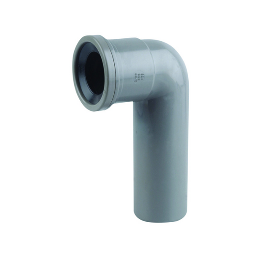 Wavin OsmaWeld Solvent-Weld Waste Long Tail Bend (Grey) 50mm – 2Z359G