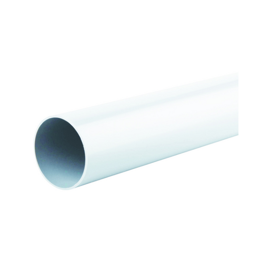 68mm x 4M Osma RoundLine Plain Ended Pipe - Wavin (White) – 0T084W