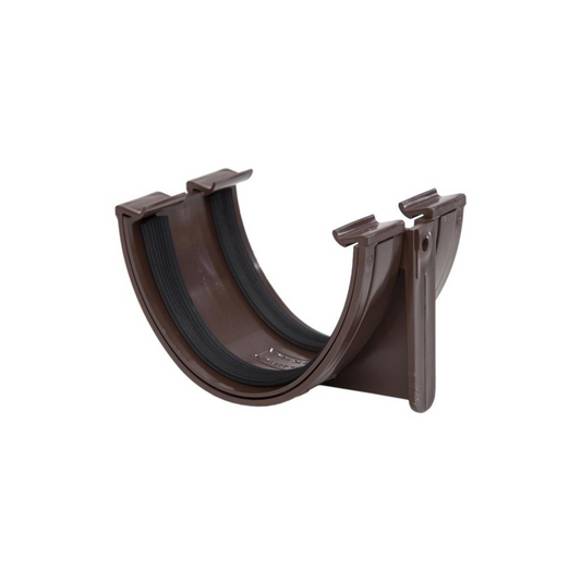 Polypipe Polyflow Gutter Union Bracket (Brown) 117mm - RD502BR