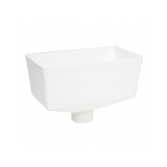 280mm x 157mm x 145mm Medium Hopper Head - Polypipe (White) – RR140W