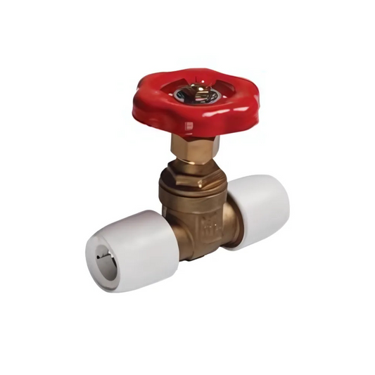 Wavin Hep2O Gate Valve Hot/Cold (Brass) 15mm - HX35/15W