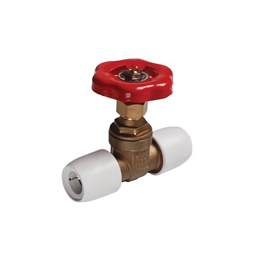 Wavin Hep2O Gate Valve Hot/Cold (Brass) 22mm - HX35/22W