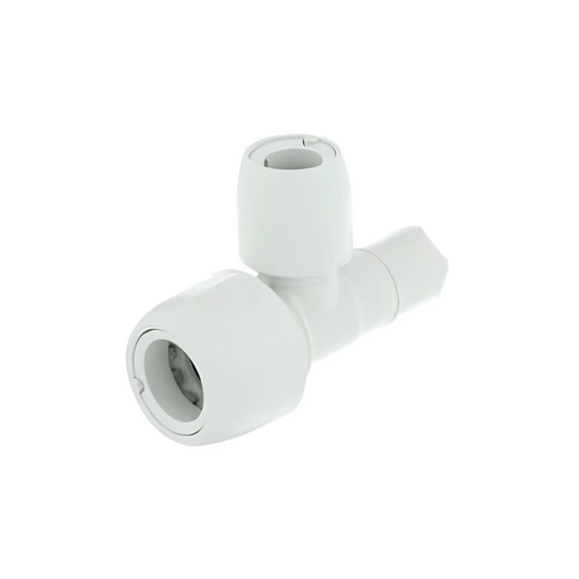 Wavin Hep2O Branch Reduced Spigot Tee (White) 15x15x10mm - HD15/15W
