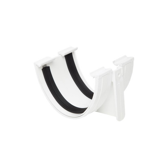 Polypipe Polyflow Gutter Union Bracket (White) 117mm - RD502W