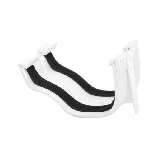 Polypipe Ogee Gutter Union Bracket (White) 130mm - ROG02W