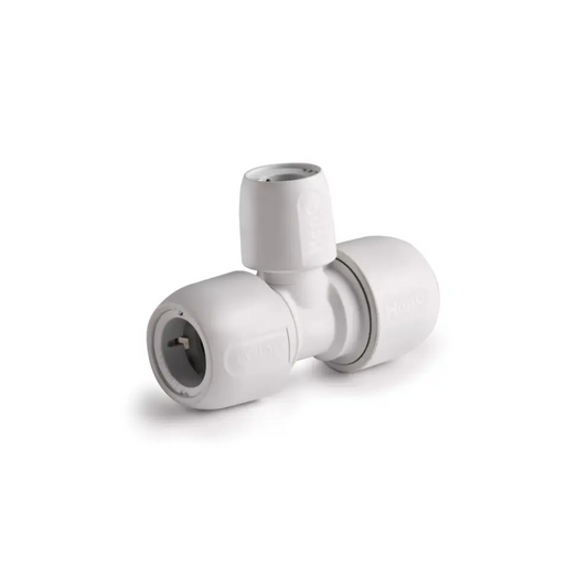 Wavin Hep2O Branch Reduced Tee (White) 28mm x 28mm x 22mm - HD13/28W