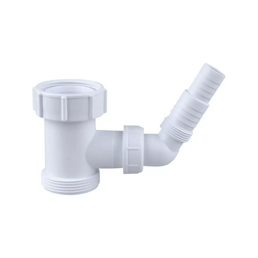 Wavin Osma Washing Machine Tee Piece (White) 40mm - 5V871W