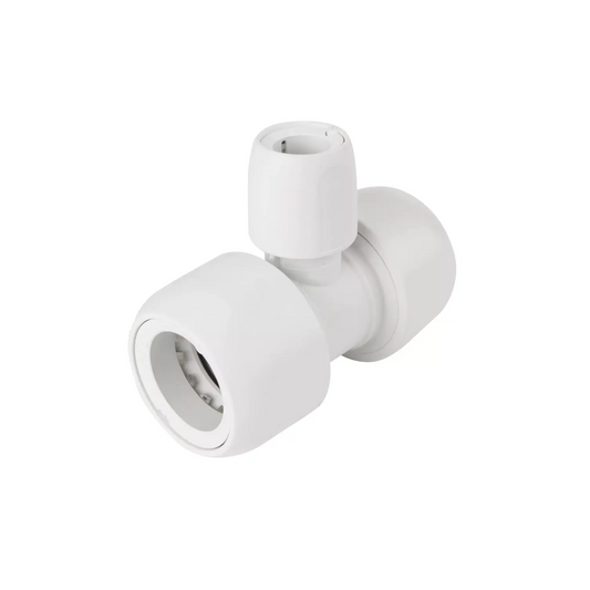 Wavin Hep2O Branch Reduced Tee (White) 28mm x 28mm x 15mm - HD13A/28W