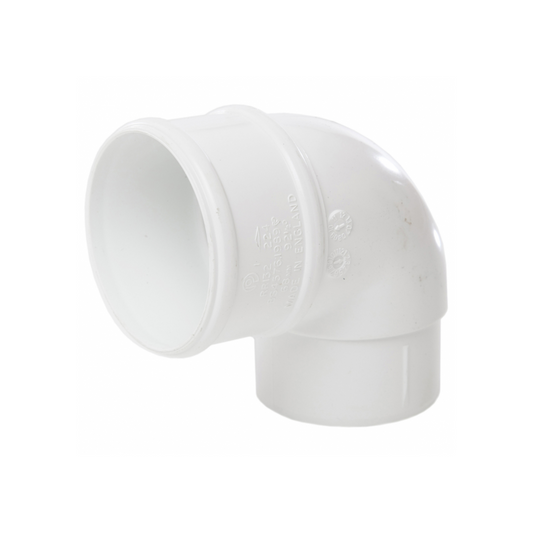 Polypipe Round Downpipe Offset Bend 92.5° 68mm (White) - RR132W