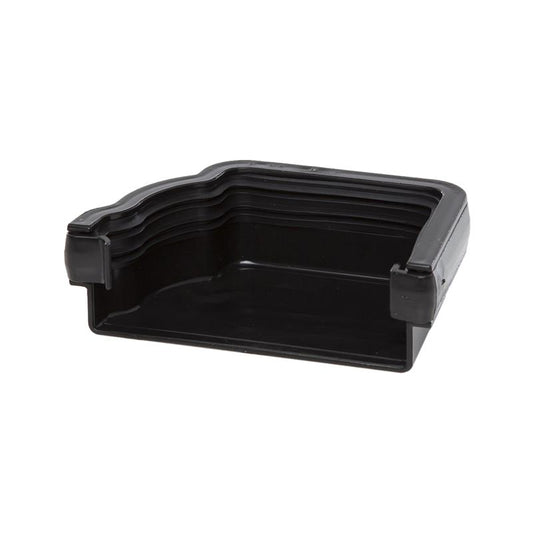 Polypipe External Right-Hand Stop End (Black) 117mm - RH717B