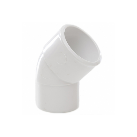 Polypipe Waste Solvent Weld Abs 45 Inch Spigot Bend (White) 32mm - WS48W