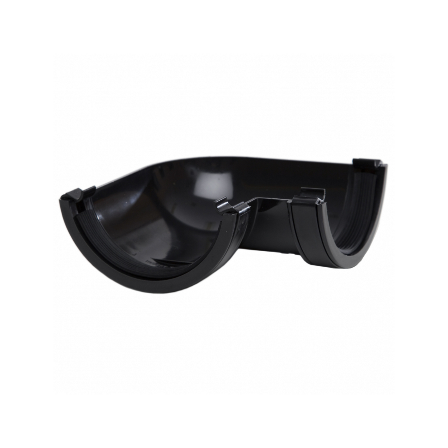 Polypipe Rainwater Half-Round Gutter (Black) 90° x 112mm - RR103B