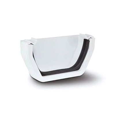 Polypipe External Stop End (White) 112mm - RS207W