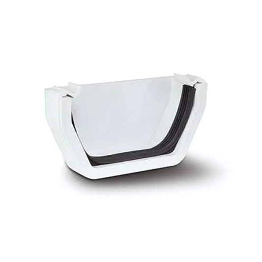 Polypipe External Stop End (White) 112mm - RS207W