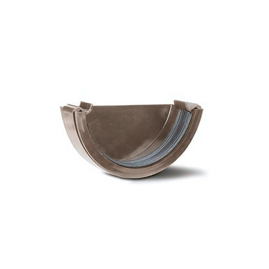 Polypipe External Gutter Stop End (Brown) 112mm - RR107BR