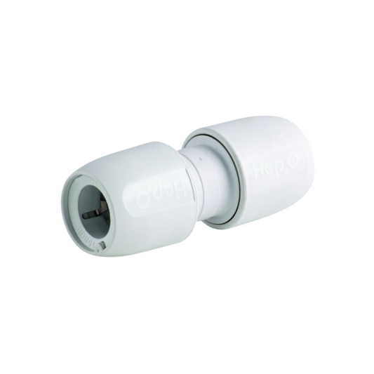Wavin Hep2O Straight Connector (White) 15mm - HD1/15W