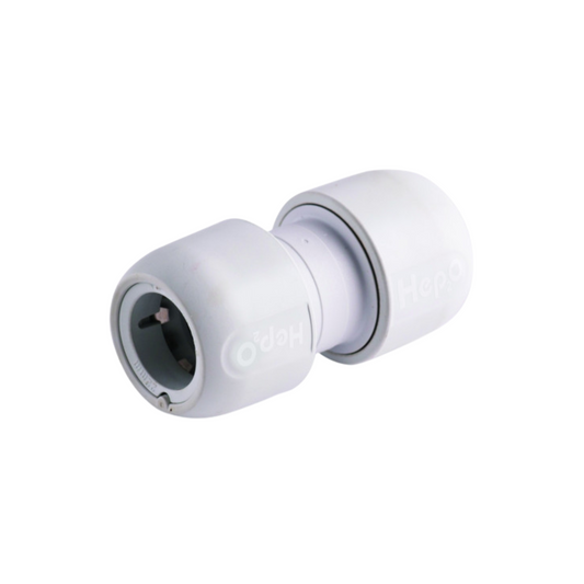Wavin Hep2O Straight Connector (White) 22mm - HD1/22W