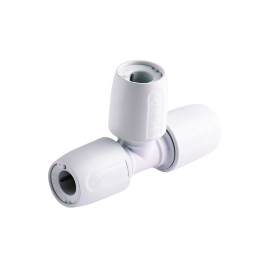 Wavin Hep2O Equal Tee (White) 10mm - HD10/10W
