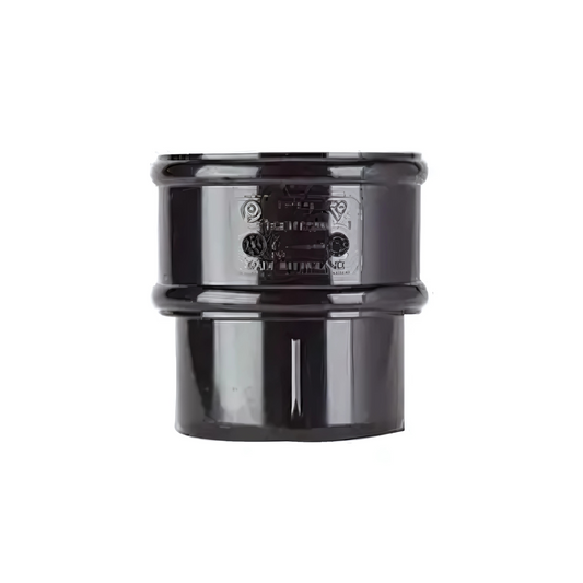 68mm Downpipe Connector - Polypipe (Black) - RR125B