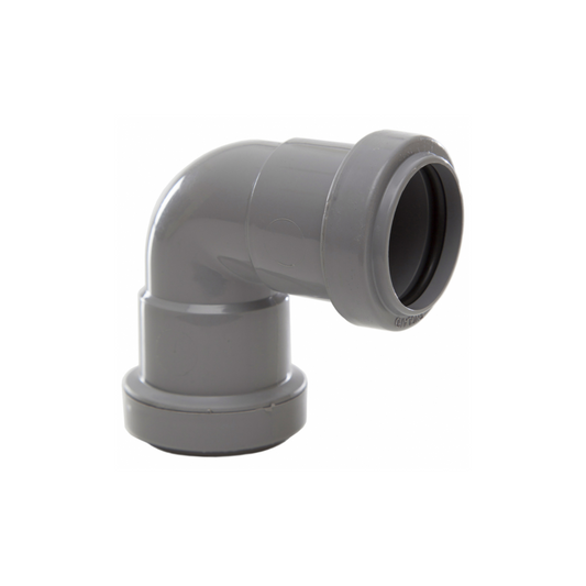 Polypipe Waste Knuckle Bend (Grey) 32mm x 90° - WP15G