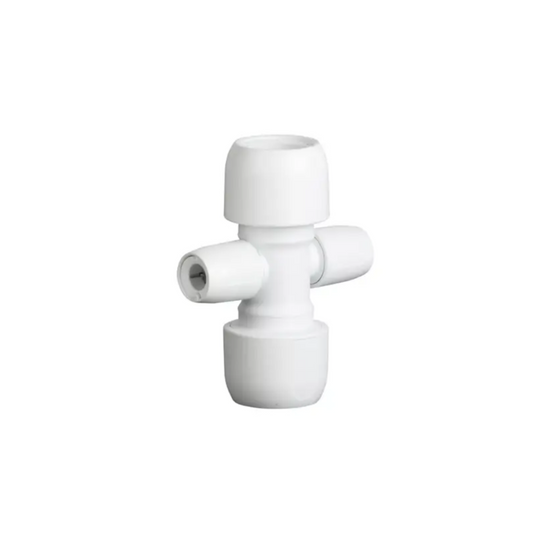 Wavin Hep2O 2 Port Manifold Socket (White) 22mm X 10mm - HX92B/22W