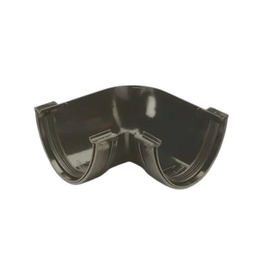 Polyflow 117mm x 90° Deep Capacity Gutter - Polypipe (Anthracite) - RD503A