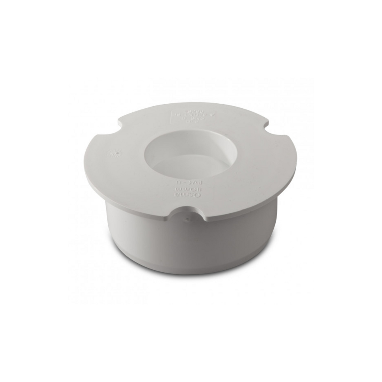 110mm Osma Soil Plain Ended Socket Plug - Wavin (White) - 4S296W