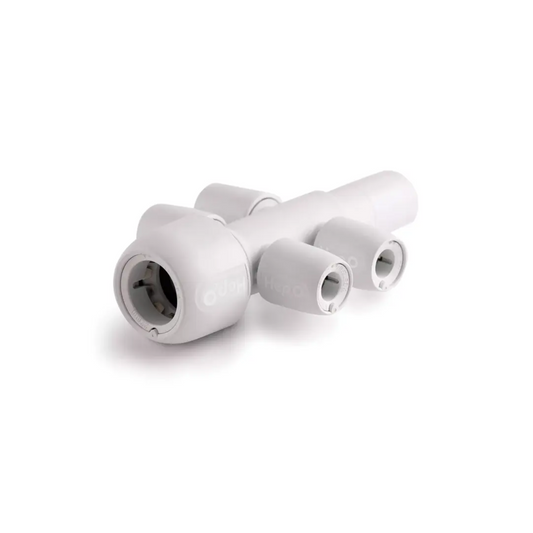 Wavin Hep2O Socket 4 Port Manifold (White) 22mm X 10mm - HX94/22W