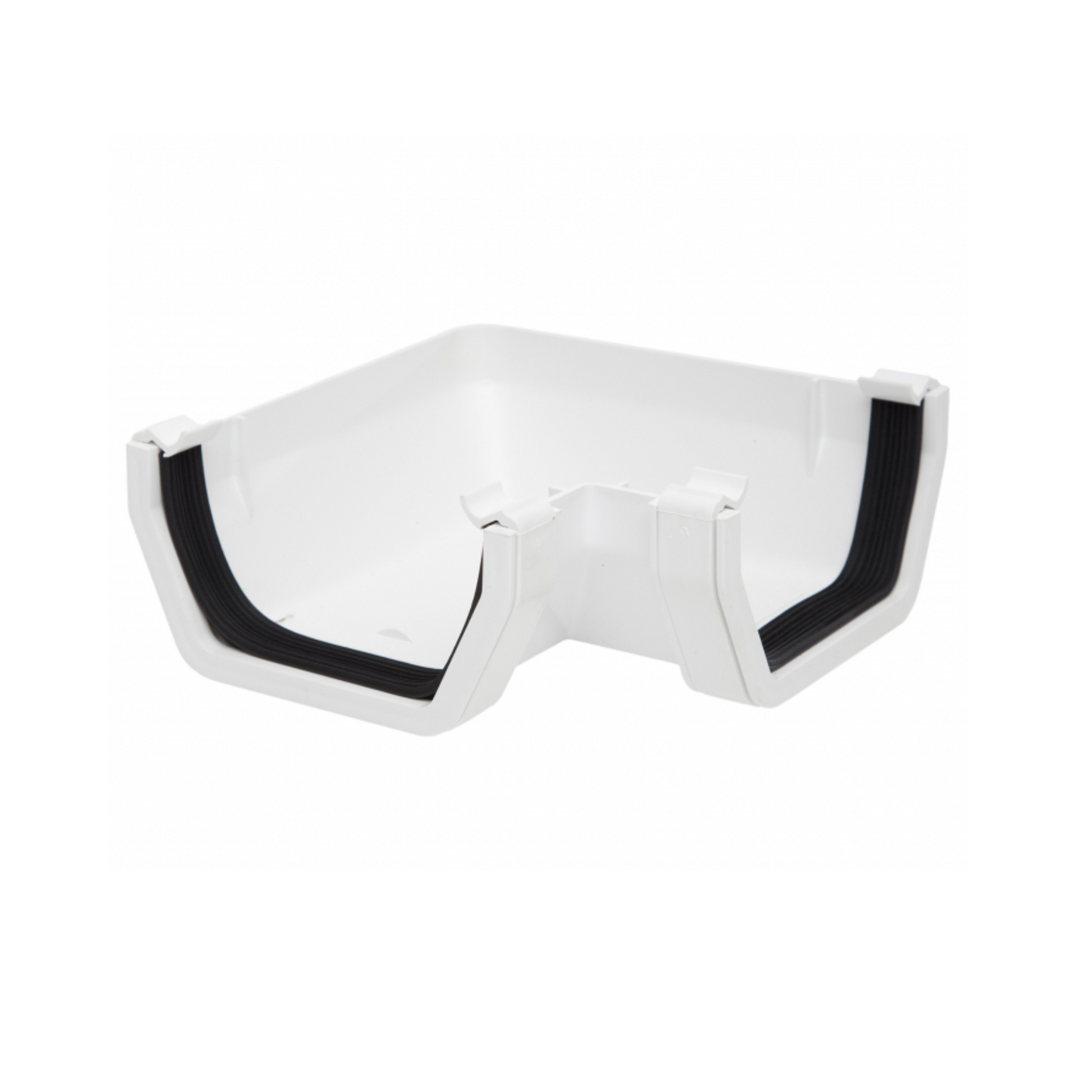 Polypipe Rainwater Square Gutter (White) 90° 112 mm - RS203W