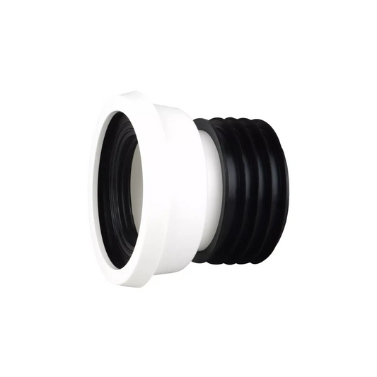 Wavin Osma Easy-Fit Straight Pan Connector (White) 3.5" - WC003W