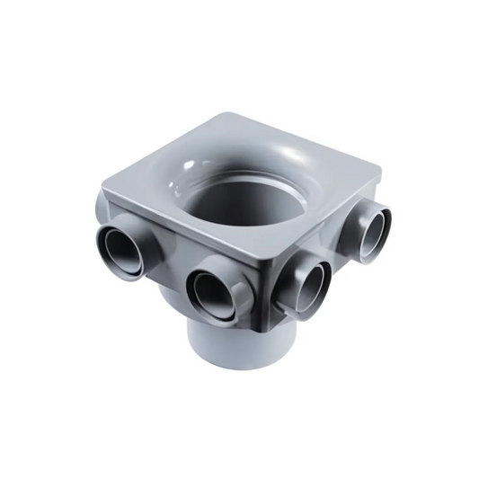 110mm Osma Soil 6 Boss Manifold - Wavin (Grey) - 4S597G