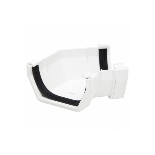 Polypipe Square Gutter 135 Degree Angle (White) 112mm - RS204W