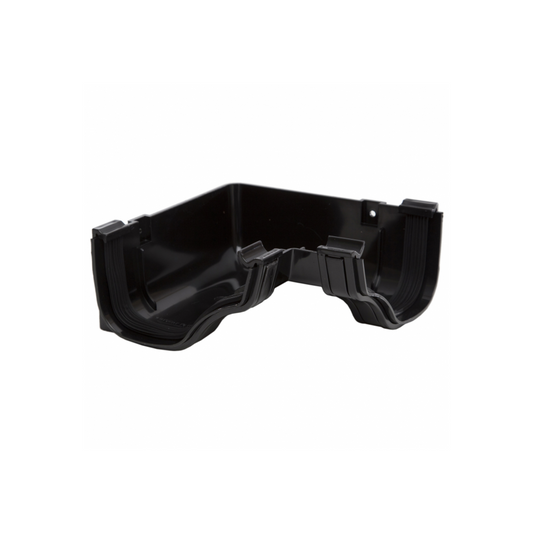 Polypipe Ogee Extra Capacity Gutter 90 Degree Angle (Black) 130mm - ROG13B