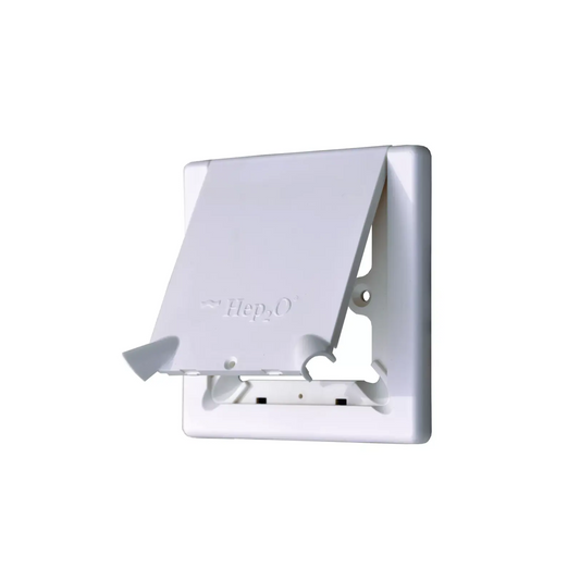 Wavin Hep2O Radiator Outlet Cover Flap (White) - HX113 WH
