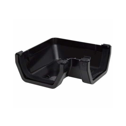 Polypipe Rainwater Square Gutter 90° 112 mm (Black) - RS203B