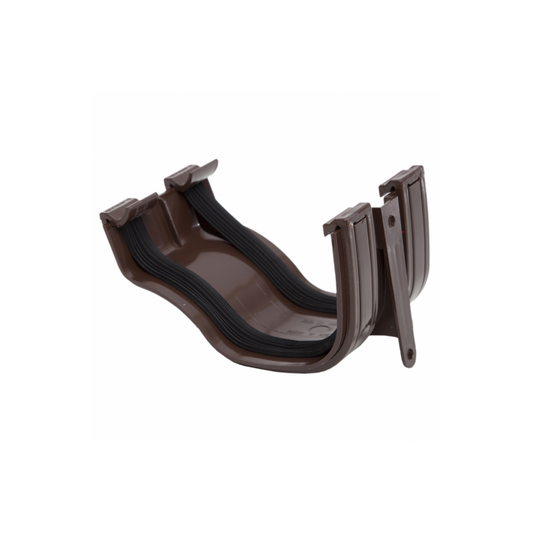 Polypipe Ogee Gutter Union Bracket (Brown) 130mm - ROG02BR