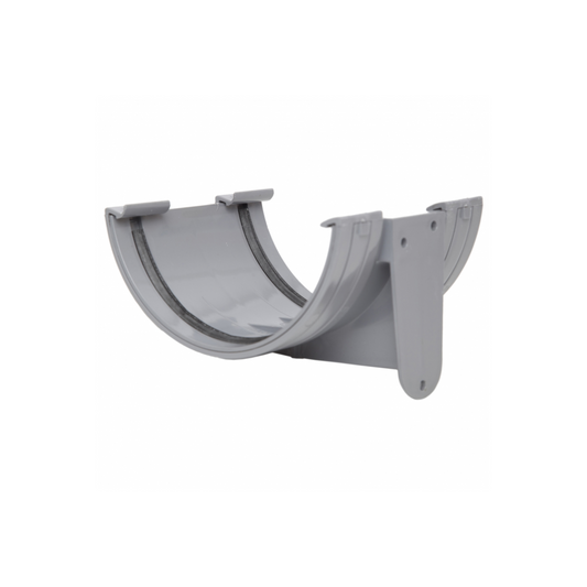 Polypipe Large Half Round Gutter Union Bracket (Grey) 150mm - RL602G