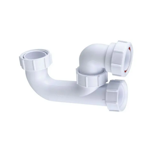 Wavin Osma Waste Bath Trap (White) 38mm x 1.5" - 5V802W
