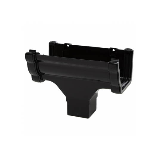 Polypipe Sovereign High Capacity Running Outlet (Black) 117mm - RH705B