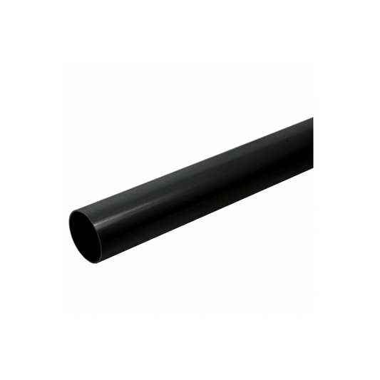 Polypipe Mini Round Down Pipe (Black) 50mm x 2m - RM350B