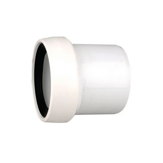Wavin OsmaSoil Plain Ended WC Connector (White) 110mm x 90° - 4S771W